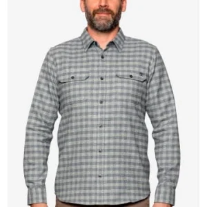 Budget 🎉 Bekleidung Elkline Flanellhemd Woodfellows In Grey – Darkblue Günstig Kaufen 🥰 7