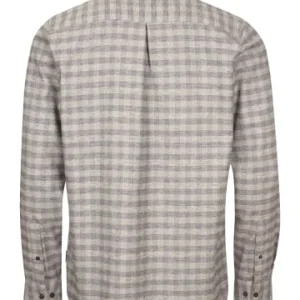Budget 🎉 Bekleidung Elkline Flanellhemd Woodfellows In Grey – Darkblue Günstig Kaufen 🥰 9