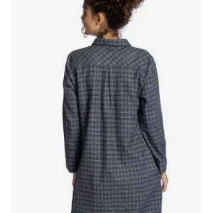 Bestes Angebot 💯 Bekleidung Elkline Flanellkleid International In Blue – Grey Günstig Kaufen 💯 15