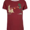 Billig 🔥 Bekleidung Elkline T-Shirt Alpaka In Syrahred Günstig Kaufen 🧨 13