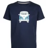 Am billigsten 👏 Bekleidung Elkline T-Shirt Teeins In Darkblue Günstig Kaufen 😉 13