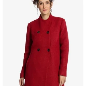 Angebote 😉 Bekleidung Elkline Wollmantel Gute Wolle In Red Günstig Kaufen 😀 12